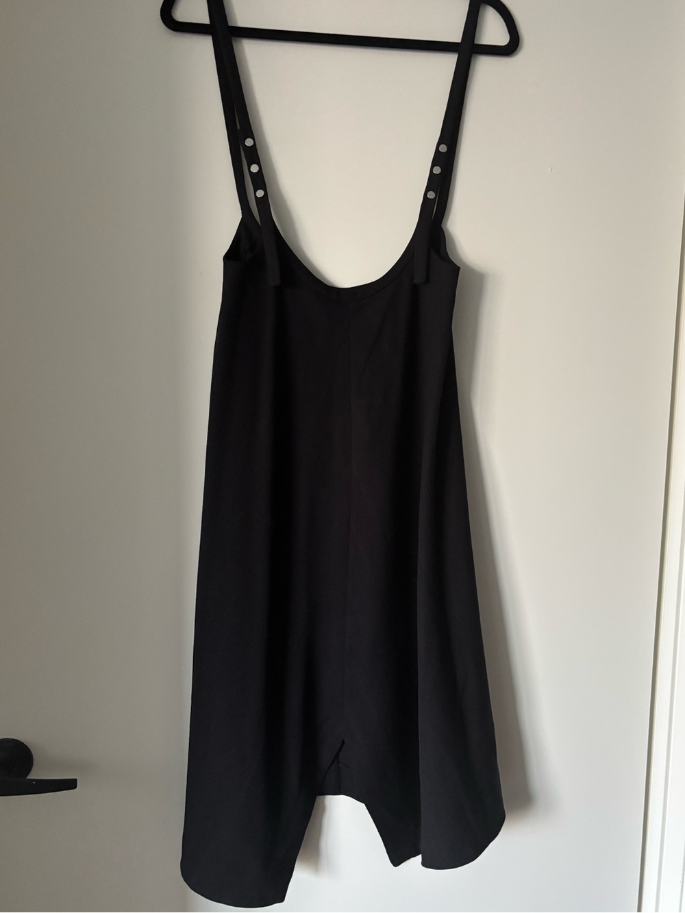 Authentic maje Black Sleeveless Slip Dress with Adjustable Straps